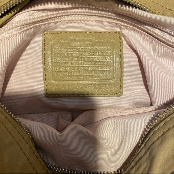 Coach Beige Zoe Hobo Purse - Picture 11 of 13